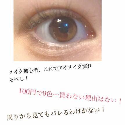 UR GLAM BLOOMING EYE COLOR PALETTE/U R GLAM/アイシャドウパレットを使ったクチコミ(3枚目)