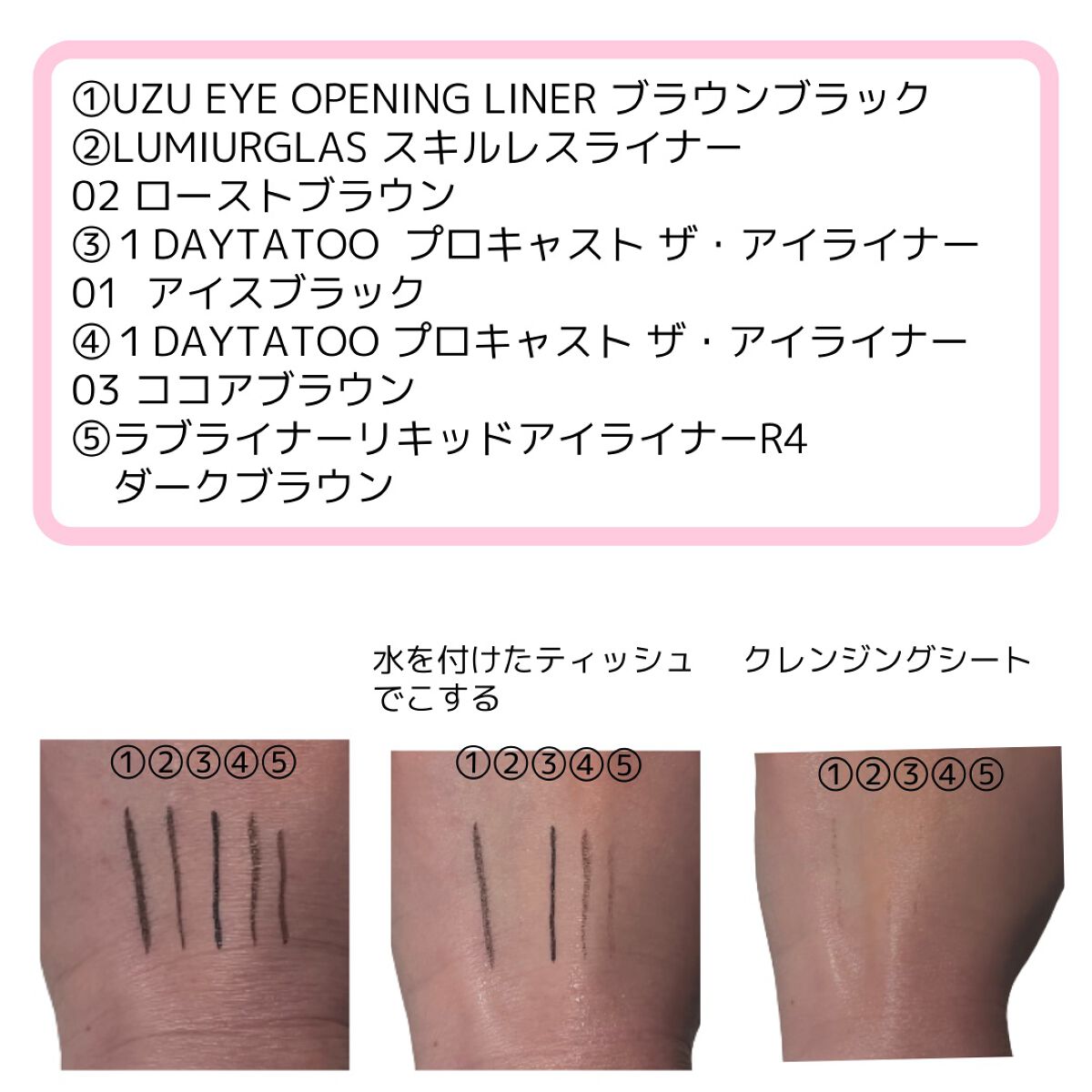 1DAY TATTOO プロキャスト ザ・アイライナー/K-パレット/リキッドアイライナーを使ったクチコミ（2枚目）