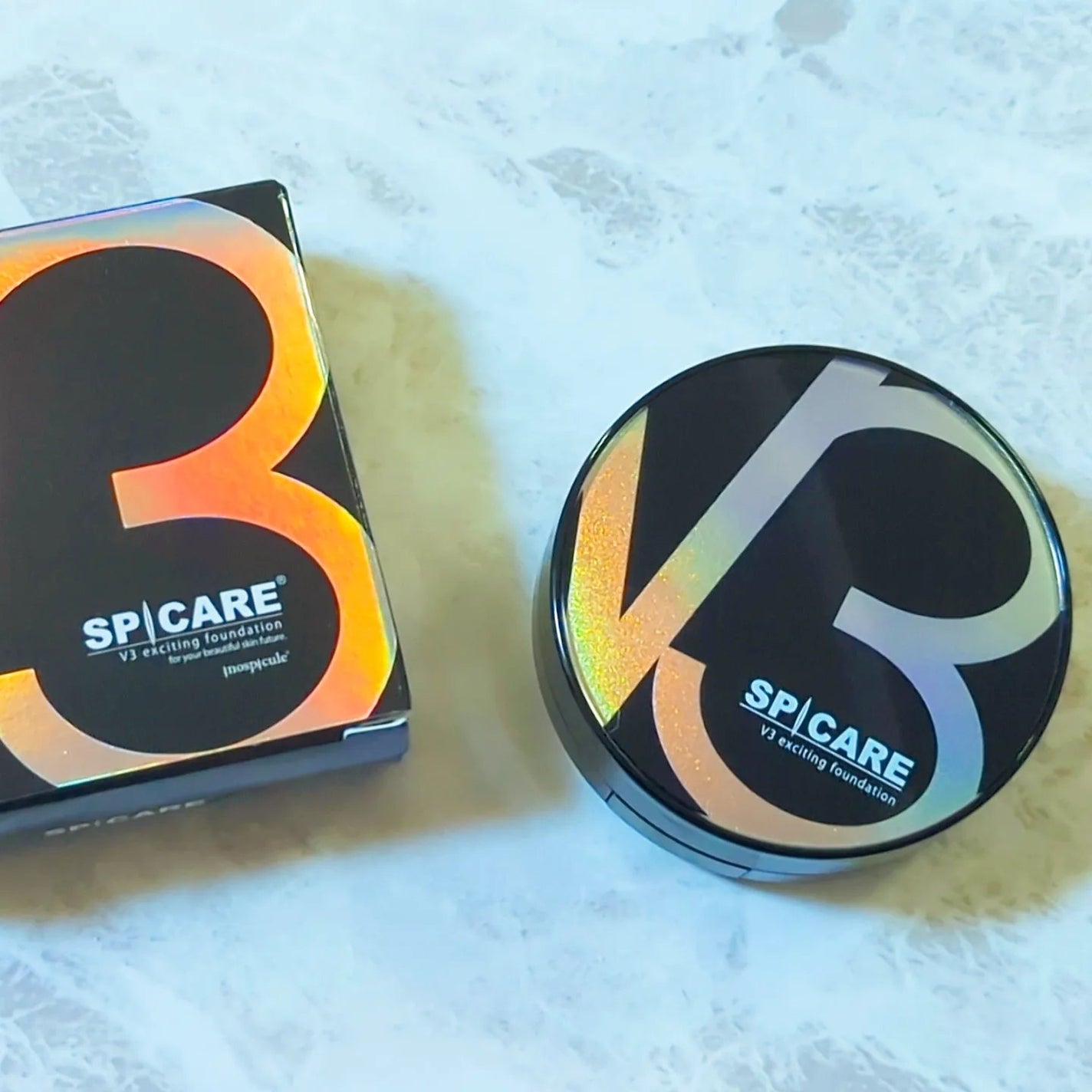 V3 エキサイティングファンデーション/SPICARE/クッションファンデーションを使ったクチコミ(1枚目)