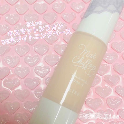 KiSS マットシフォン UVホワイトニングベースNのクチコミ「Kiss : マットシフォンUVホワイトニングベース
01 ライト
LIPSOFFICIAL.....」(1枚目)