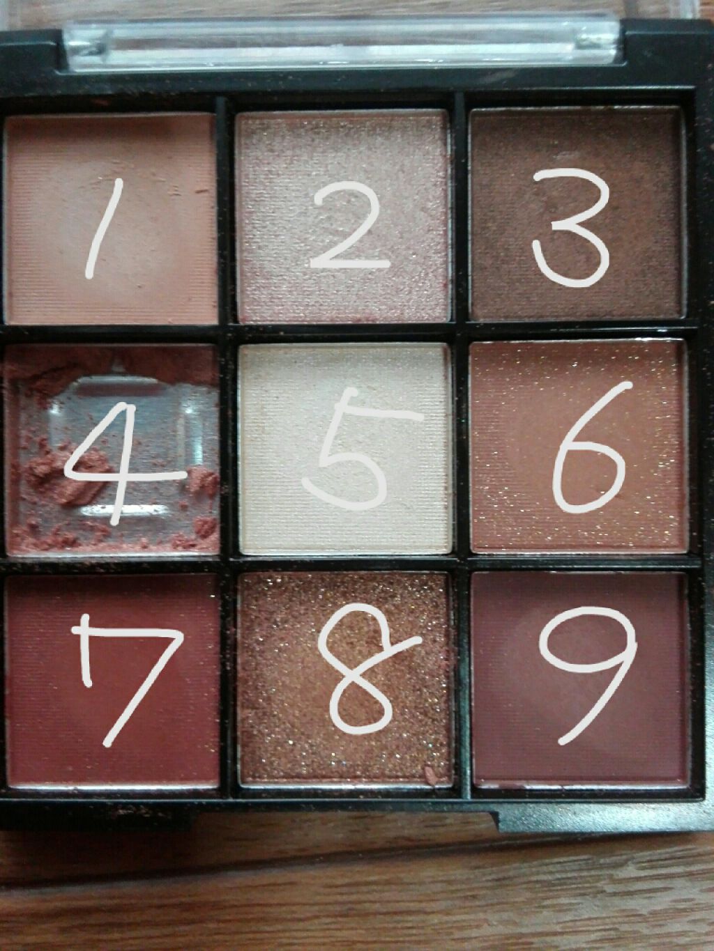 UR GLAM　BLOOMING EYE COLOR PALETTE/U R GLAM/アイシャドウパレットを使ったクチコミ（2枚目）