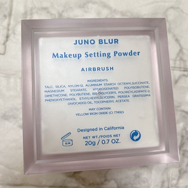 Juno Blur Makeup Setting Powder - Brightening/JUNO & CO./ルースパウダーを使ったクチコミ（4枚目）
