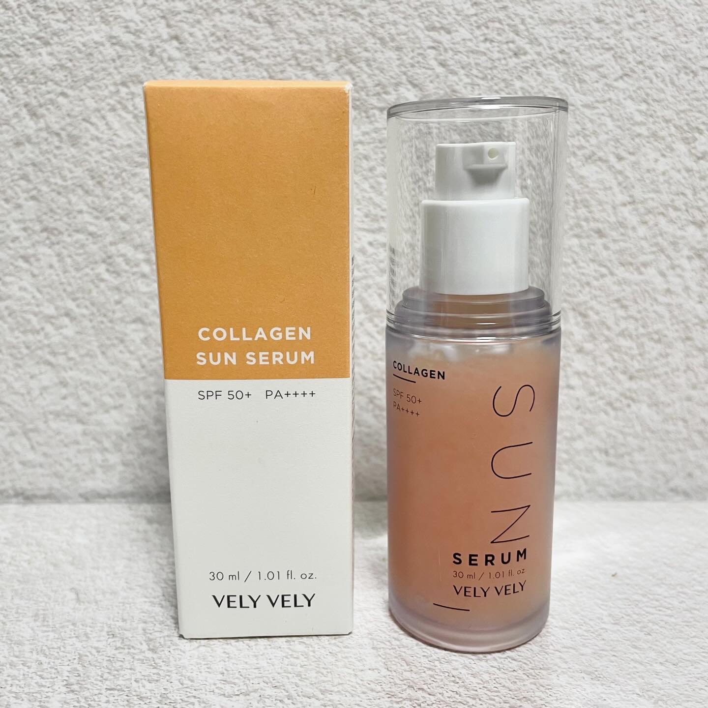 ハリケアコラーゲンサンセラム/VELY VELY/日焼け止めジェルを使ったクチコミ（1枚目）