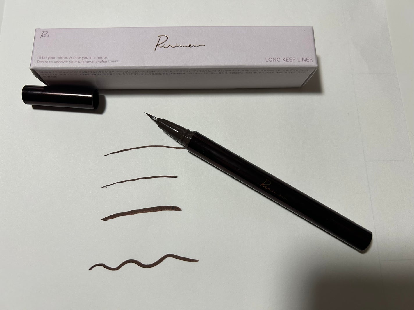 リリミュウ ロングキープライナー/Ririmew/リキッドアイライナーを使ったクチコミ(3枚目)