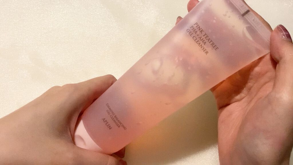 ピンクティーツリージェルクレンザー/APLIN/その他洗顔料を使ったクチコミ（2枚目）