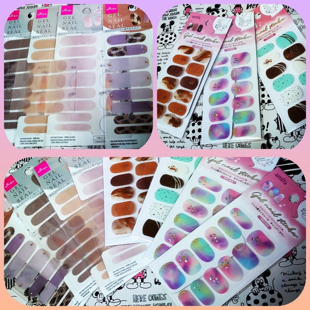 ジェルネイルシール/DAISO/ネイルシールを使ったクチコミ(1枚目)