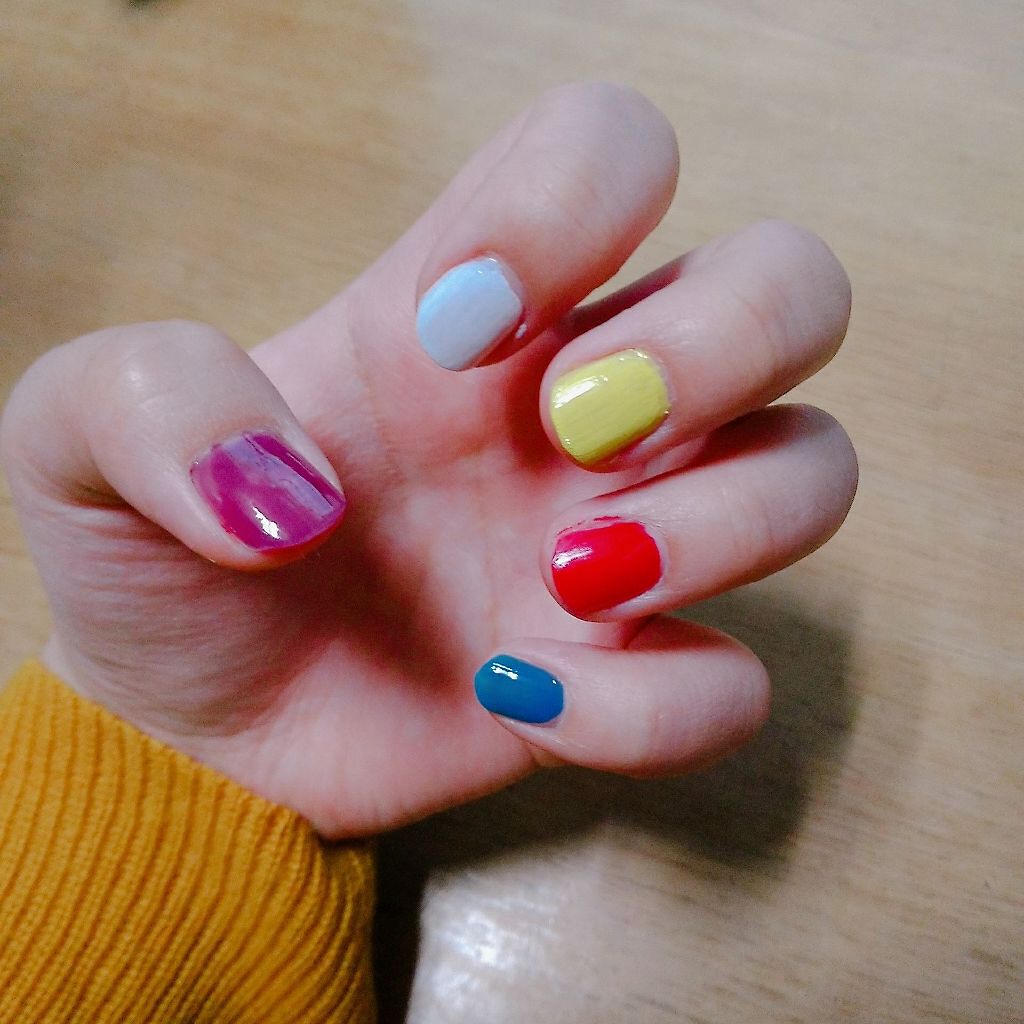 カンコレネイルカラー/DAISO/マニキュアを使ったクチコミ（2枚目）