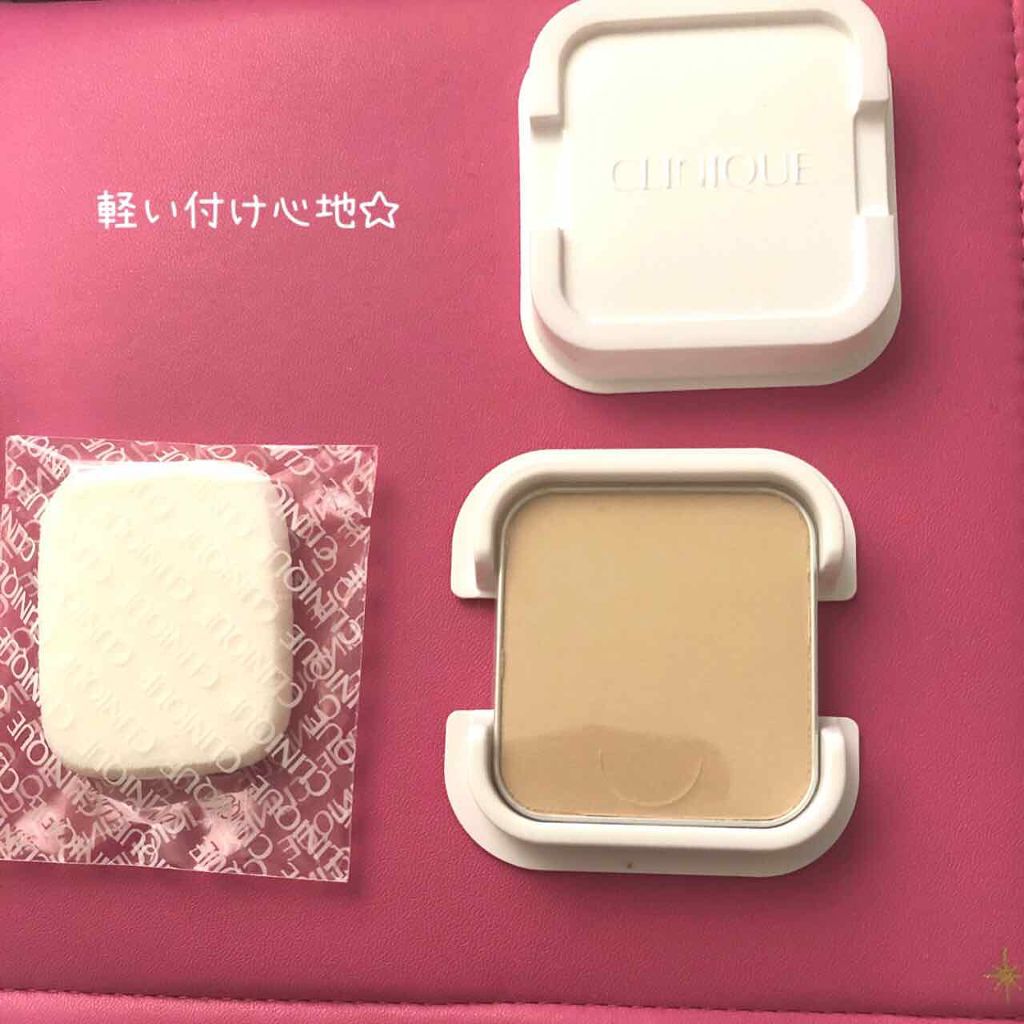 イーブン ベター パウダー メークアップ ウォーター ヴェール 27 リフィル/CLINIQUE/パウダーファンデーションを使ったクチコミ(2枚目)