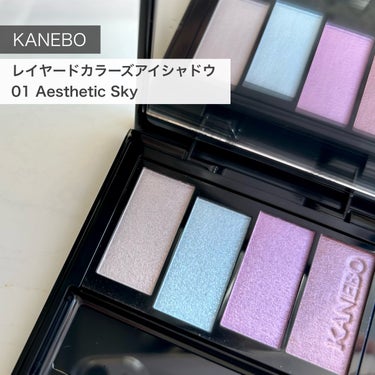 KANEBO レイヤードカラーズアイシャドウのクチコミ「♦︎KANEBO
♦︎レイヤードカラーズアイシャドウ
♦︎01 エステティックスカイ

他では.....」（1枚目）