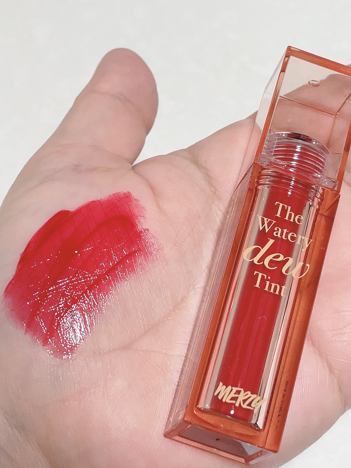 ザ ウォータリーデューティント/MERZY/リップティントを使ったクチコミ（3枚目）