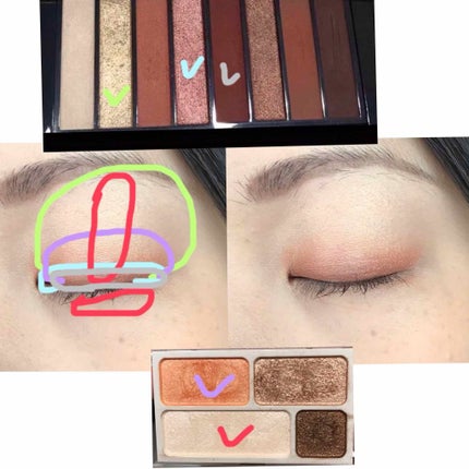 アイカラー(4色タイプ)(旧)/無印良品/アイシャドウパレットを使ったクチコミ(3枚目)