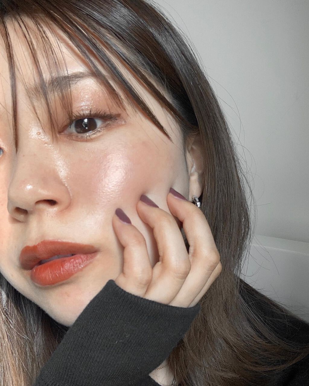 エンスロール マット リップス 04 ブリックブラウン/Celvoke/口紅を使ったクチコミ（2枚目）