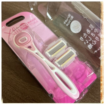 貝印 Xfit for womenのクチコミ「#貝印
#クロスフィット
3Dヘッドで肌にフィット😆
敏感肌用日本製の5枚刄
.....」(3枚目)