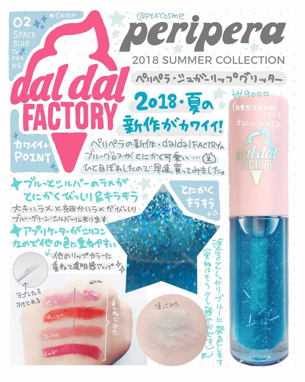 シュガーリップグリッター/PERIPERA/リップグロスを使ったクチコミ（1枚目）