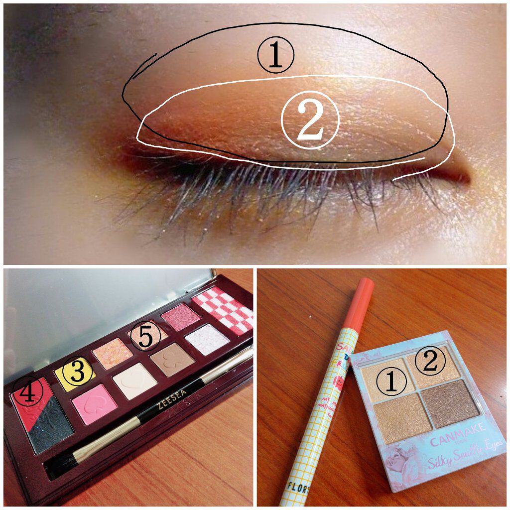 シルキースフレアイズ/キャンメイク/アイシャドウパレットを使ったクチコミ（3枚目）