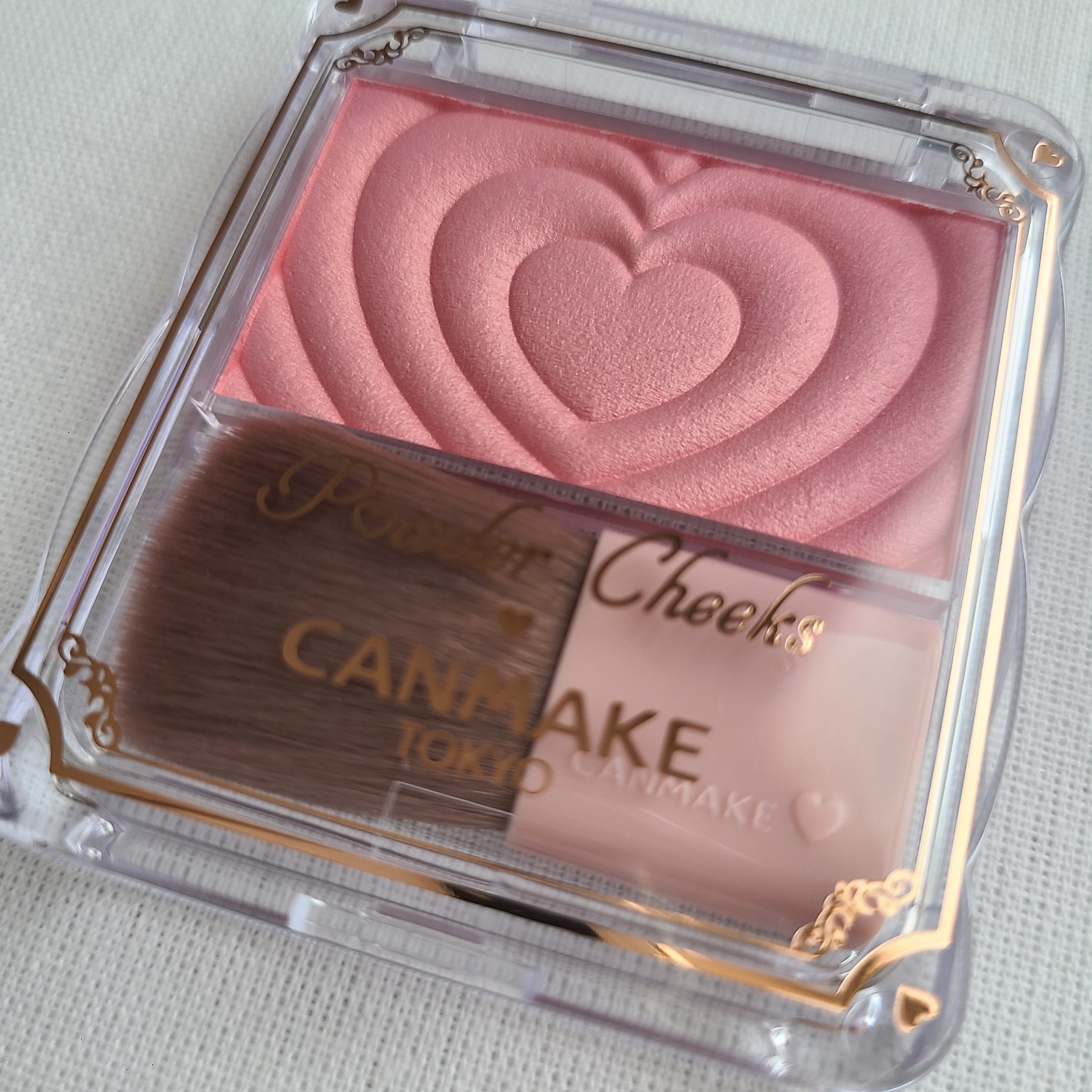 パウダーチークス P01 パワフルピンク/キャンメイク/パウダーチークを使ったクチコミ（2枚目）