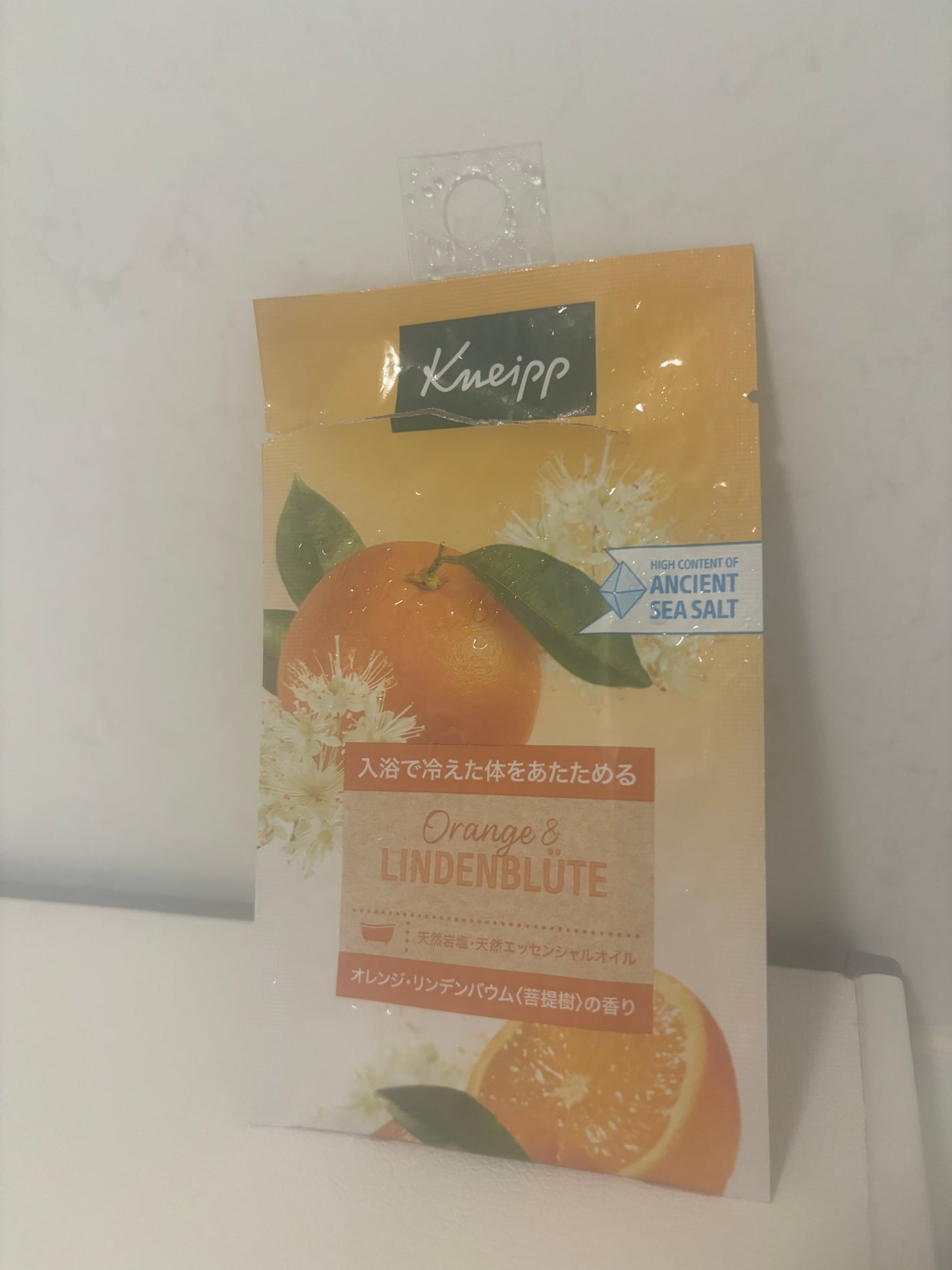 クナイプ バスソルト オレンジ・リンデンバウム<菩提樹>の香り/クナイプ/無機塩系入浴剤を使ったクチコミ(1枚目)