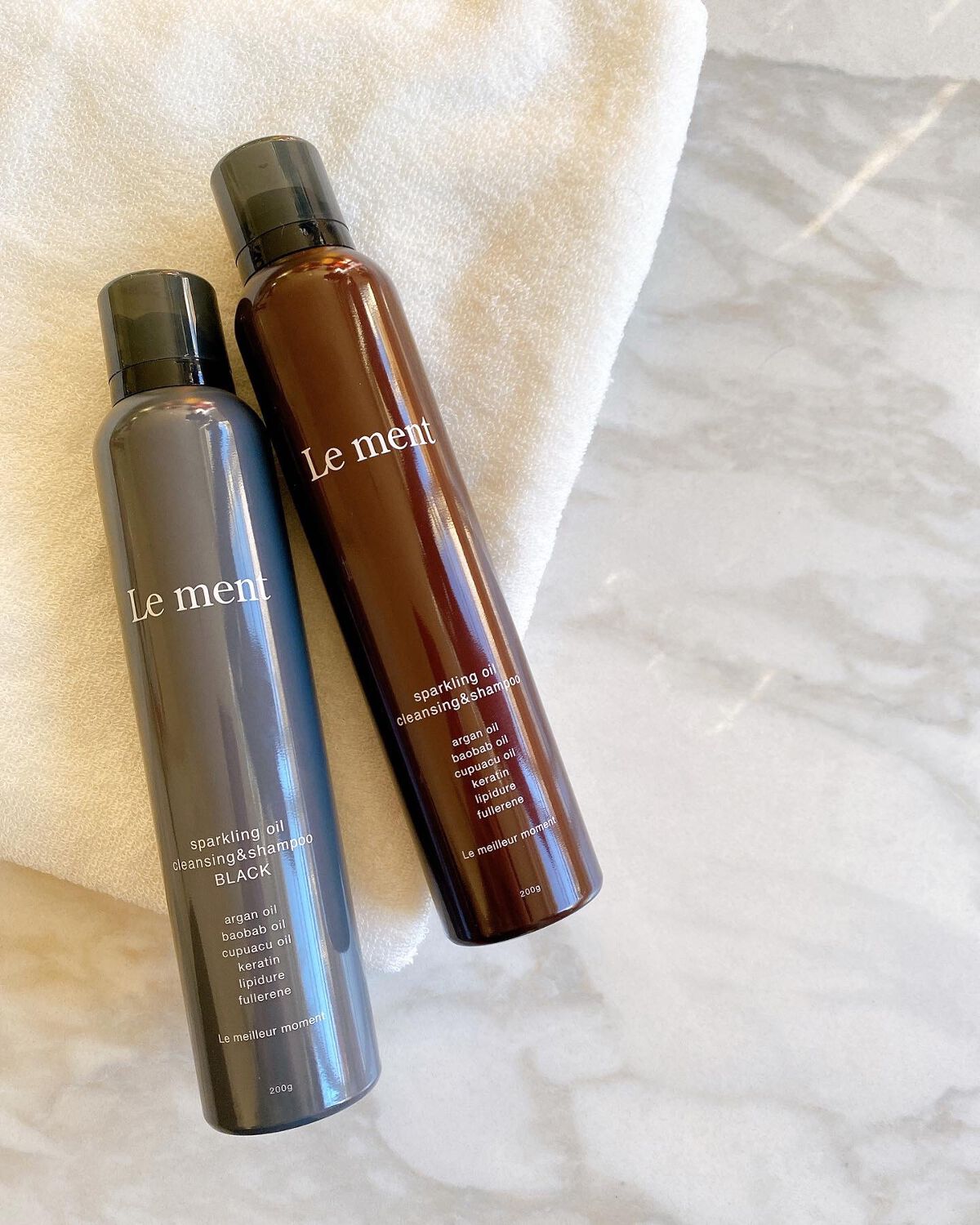 スパークリングオイル クレンジング＆シャンプー ブラック /Le ment/市販シャンプーを使ったクチコミ（1枚目）