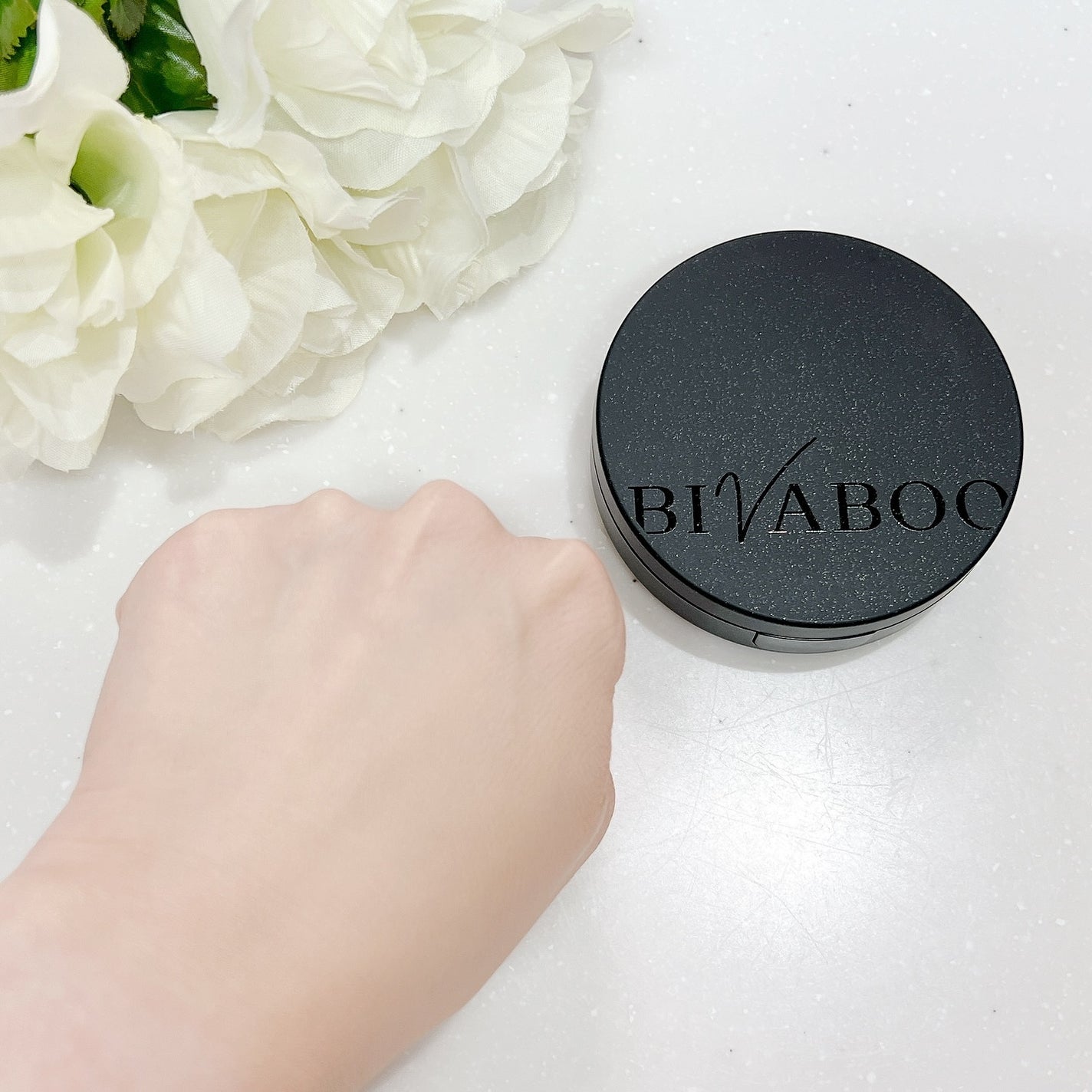 ベルベットジュエルクッション/BIVABOO/クッションファンデーションを使ったクチコミ(4枚目)