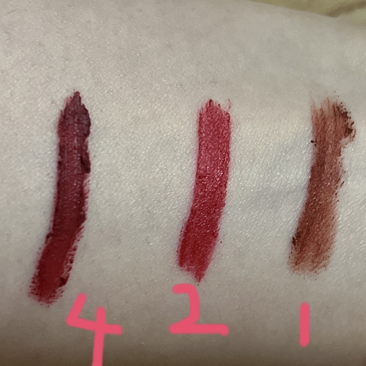 スーパーマットリップ＆チークマッド/INTO U/口紅を使ったクチコミ（1枚目）