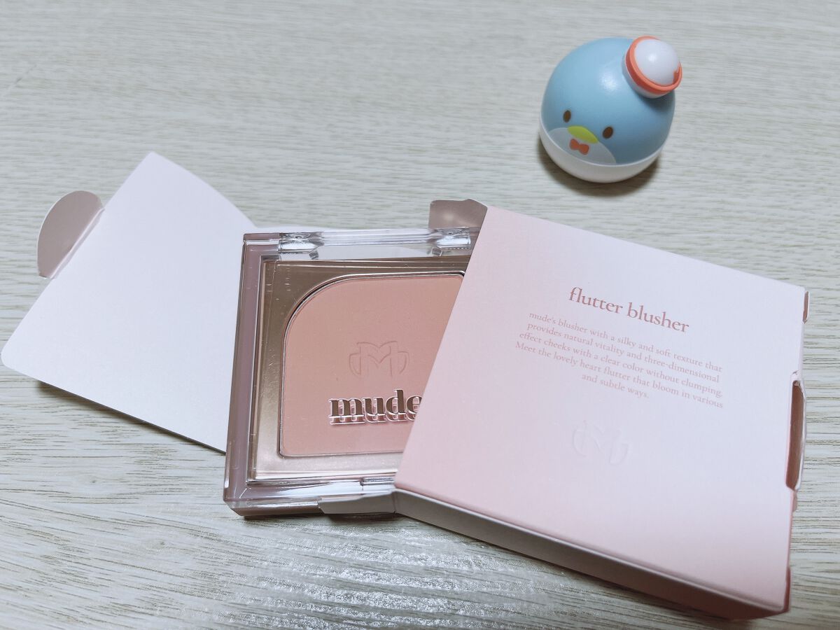 フラッターブラッシャー/mude./パウダーチークを使ったクチコミ（2枚目）