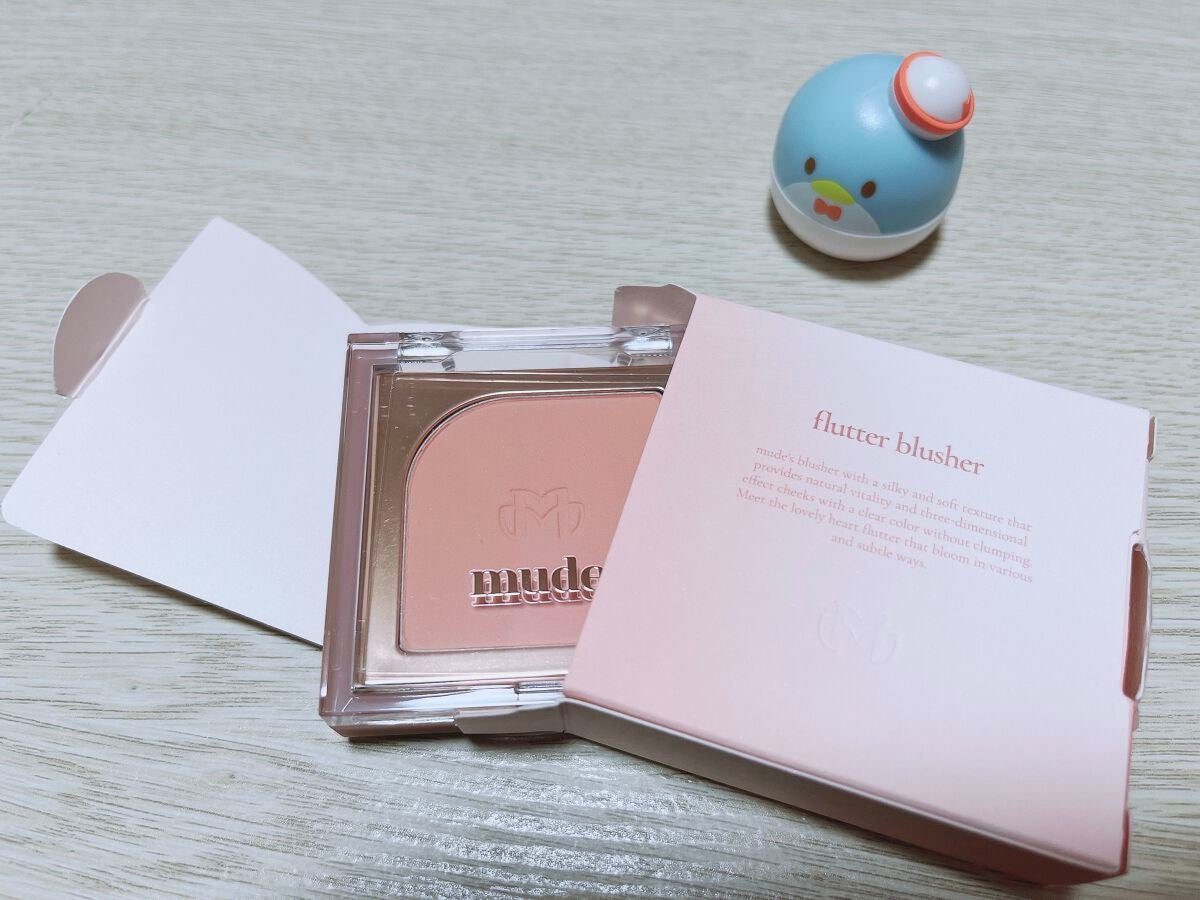 フラッターブラッシャー/mude./パウダーチークを使ったクチコミ(2枚目)