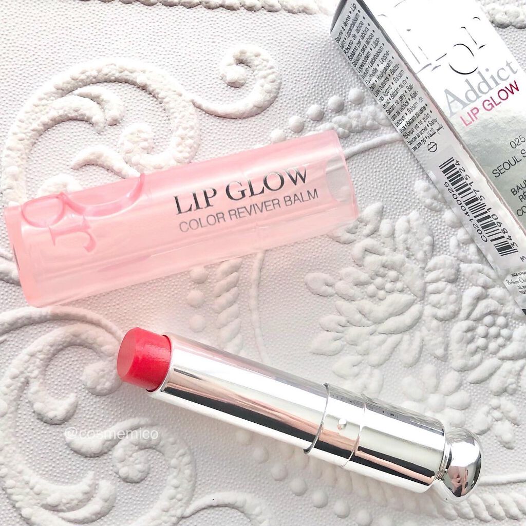 ディオール アディクト リップ グロウ 025 ソウル スカーレット（生産終了）/Dior/リップバームを使ったクチコミ（2枚目）