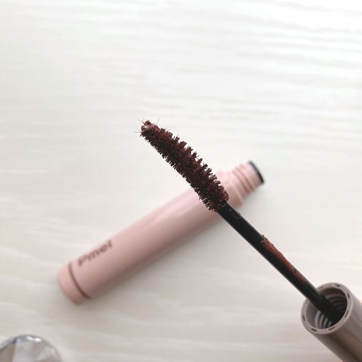 ピメル うそつきマスカラ 【限定】透け感ブラウン/pdc/マスカラを使ったクチコミ（2枚目）