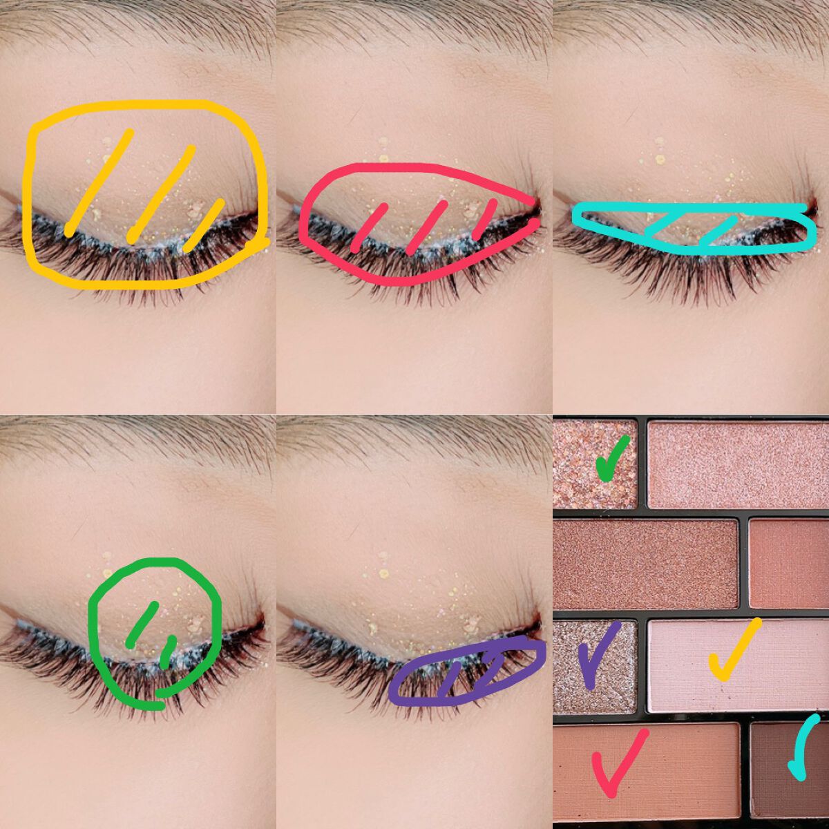 アイシャドウパレット/U R GLAM/アイシャドウパレットを使ったクチコミ（2枚目）