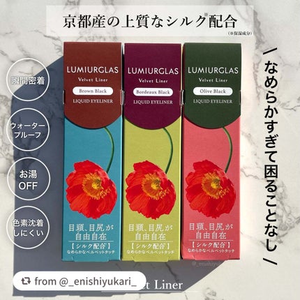 ベルベットライナー/LUMIURGLAS/リキッドアイライナーを使ったクチコミ(2枚目)