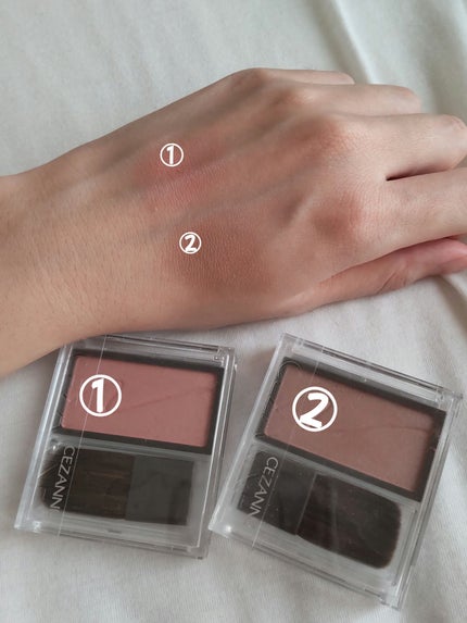 チークブラッシュ/CEZANNE/パウダーチークを使ったクチコミ(2枚目)