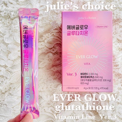 エバーグロウグルタチオン/julie's choice/美容サプリメントを使ったクチコミ(2枚目)