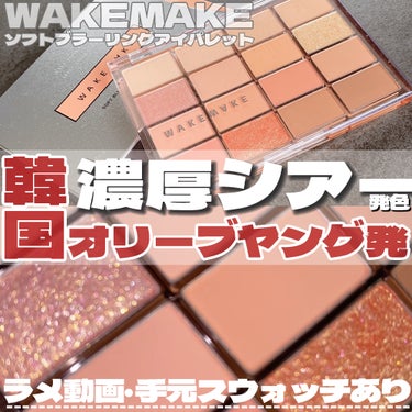 ソフトブラーリング アイパレット/WAKEMAKE/アイシャドウパレットを使ったクチコミ（1枚目）