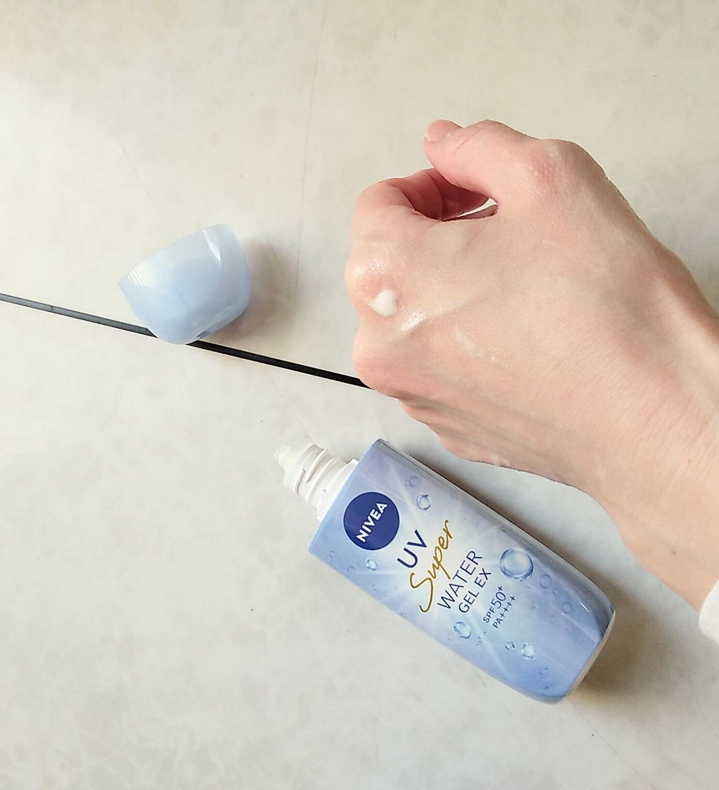 ニベアUV ウォータージェルEX/ニベア/日焼け止めジェルを使ったクチコミ(2枚目)