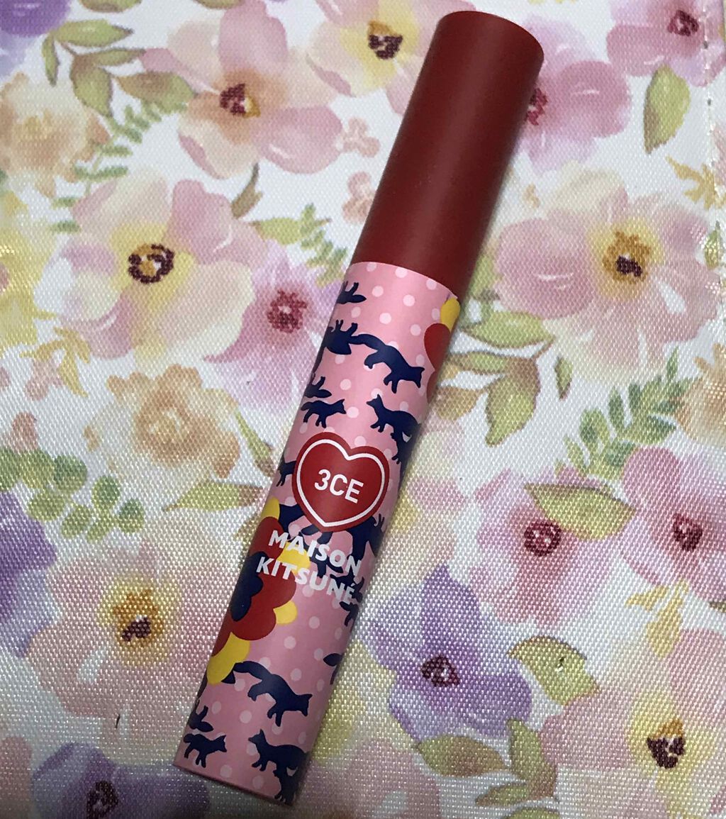 MAISON KITSUNE VELVET LIP TINT/3CE/口紅を使ったクチコミ(4枚目)