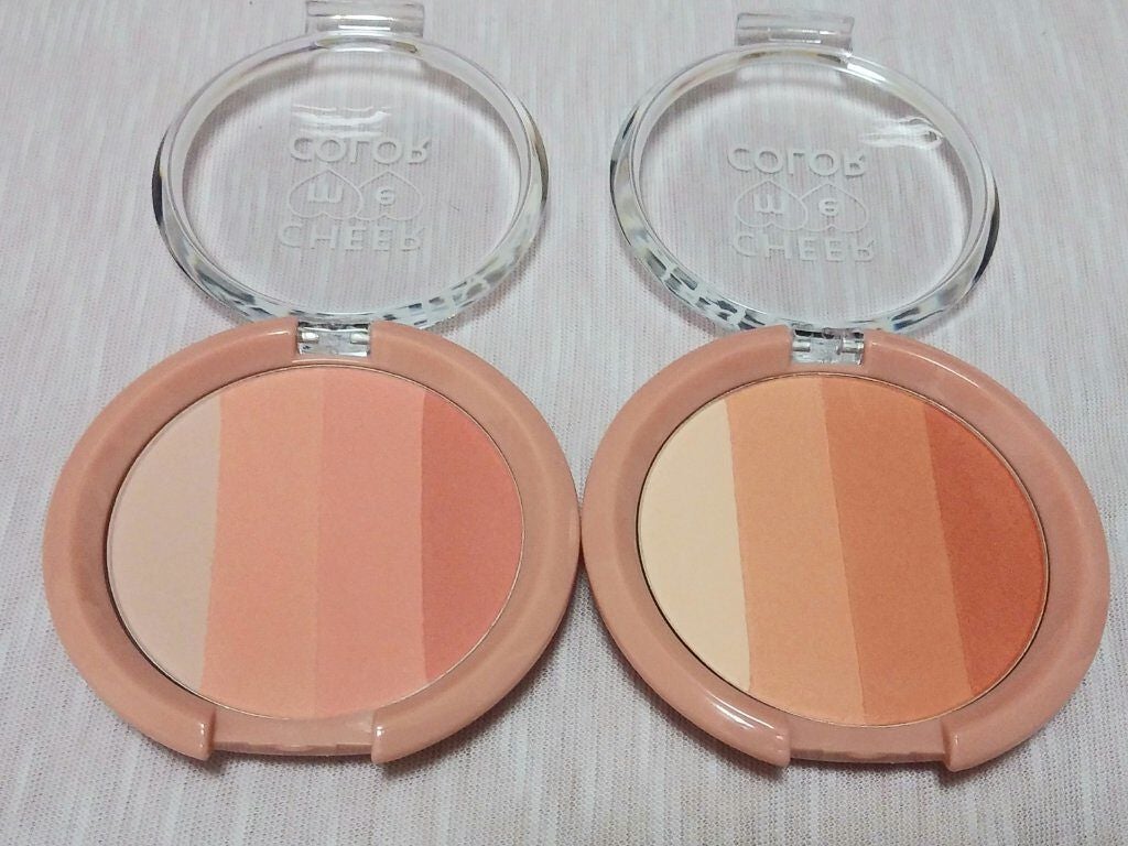 CHEER me COLOR パウダーチーク/セリア/パウダーチークを使ったクチコミ(3枚目)