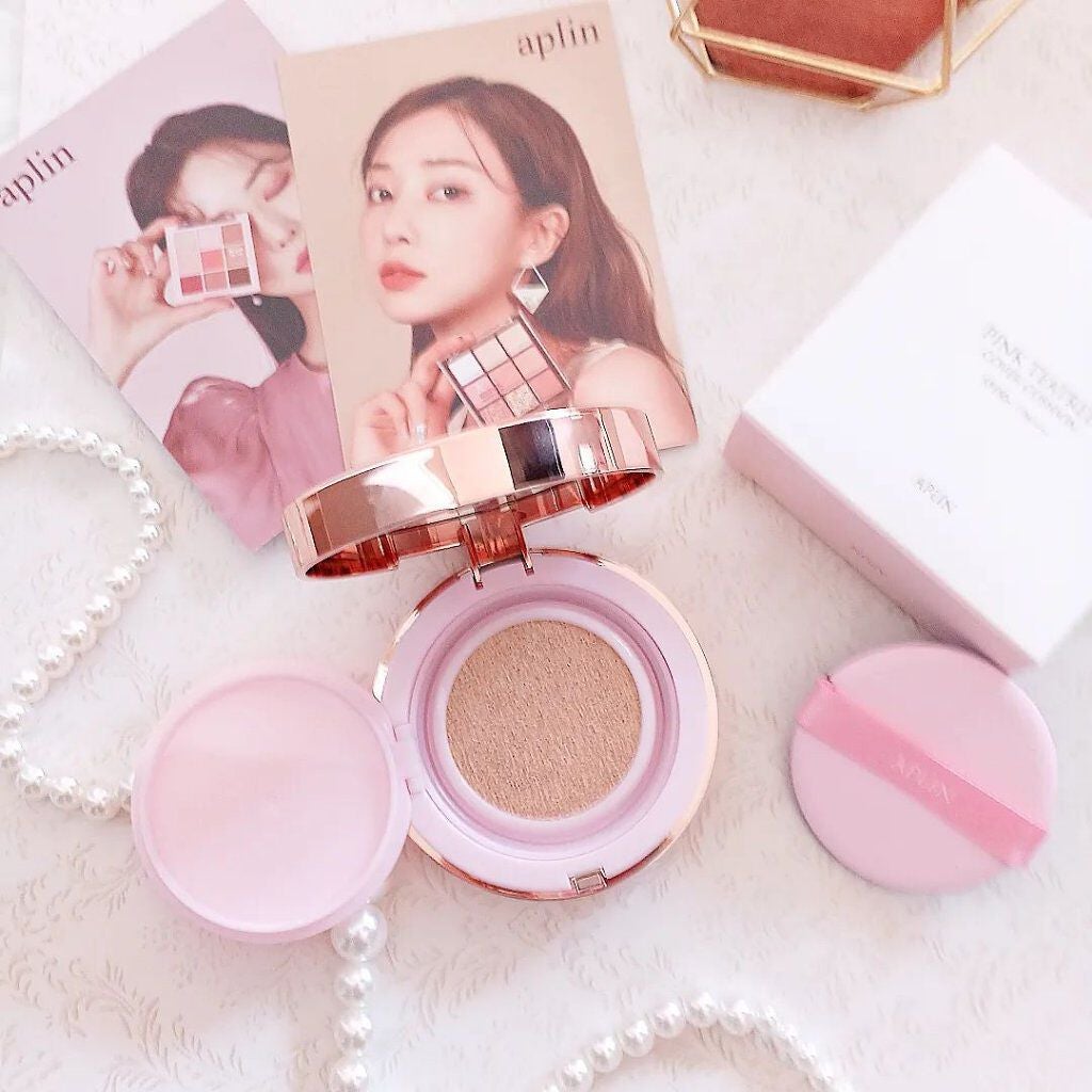 ピンクティーツリーカバークッション/APLIN/クッションファンデーションを使ったクチコミ(1枚目)