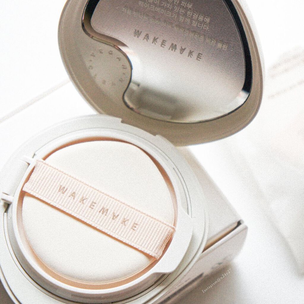 ビーガンクリーンピュアカバークッション/wakemake/クッションファンデーションを使ったクチコミ(2枚目)