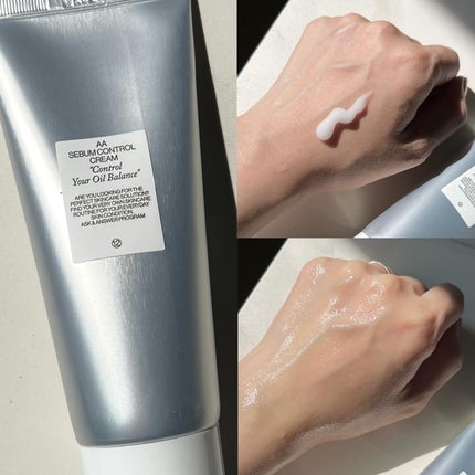 AA SEBUM CONTROL CERAM /Shangpree/フェイスクリームを使ったクチコミ(5枚目)