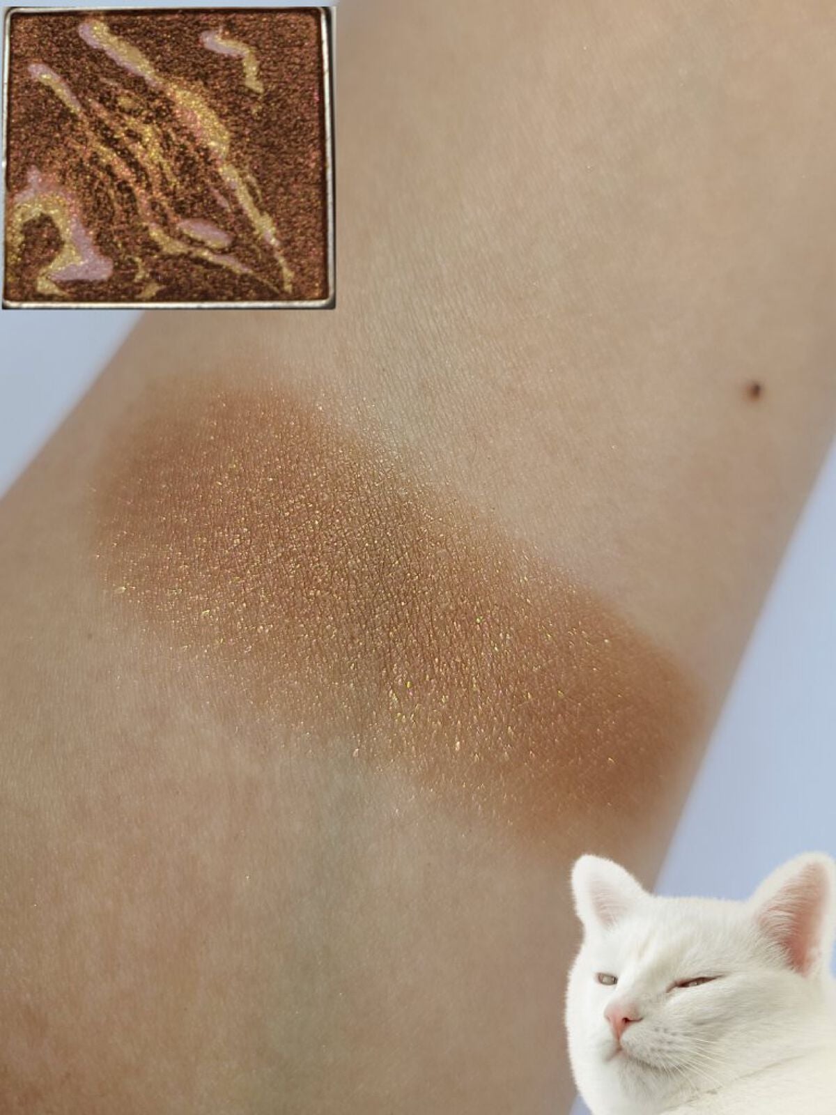 グリッタープリズム シャドウ マーブル/MISSHA/単色アイシャドウを使ったクチコミ(2枚目)