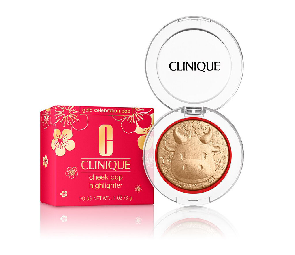 チーク ポップ ハイライター ゴールド セレブレーション ポップ/CLINIQUE/パウダーハイライトを使ったクチコミ（1枚目）