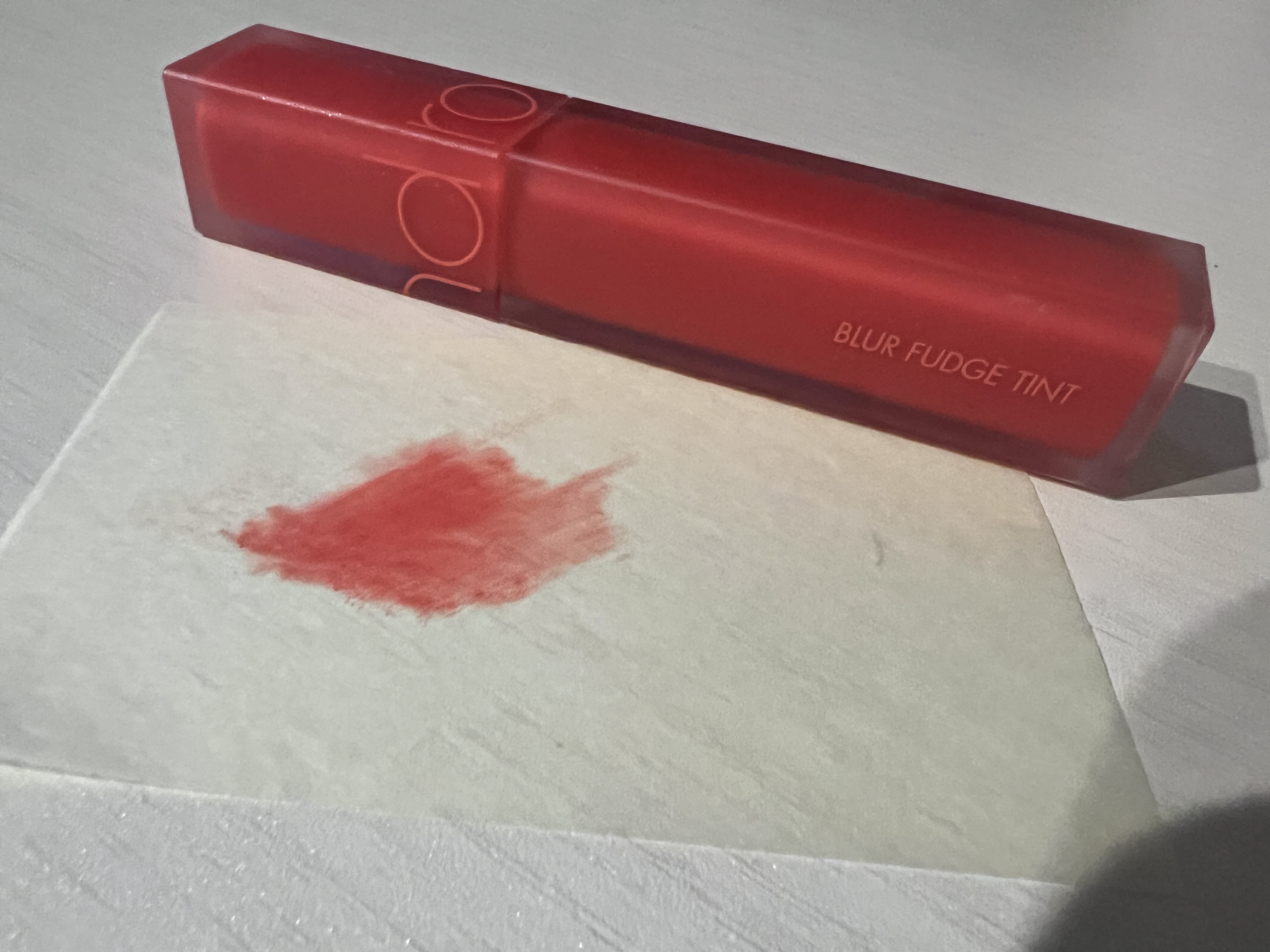 rom&nd ブラーファッジティント 09 コーラルジュビリー(CORAL JUBILEE)/rom&nd/リップティントを使ったクチコミ（1枚目）