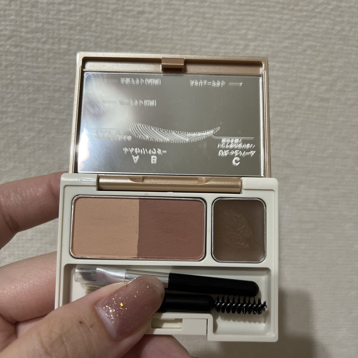 アイブロウキーパー 03 アッシュピンク/コフレドール/パウダーアイブロウを使ったクチコミ（1枚目）