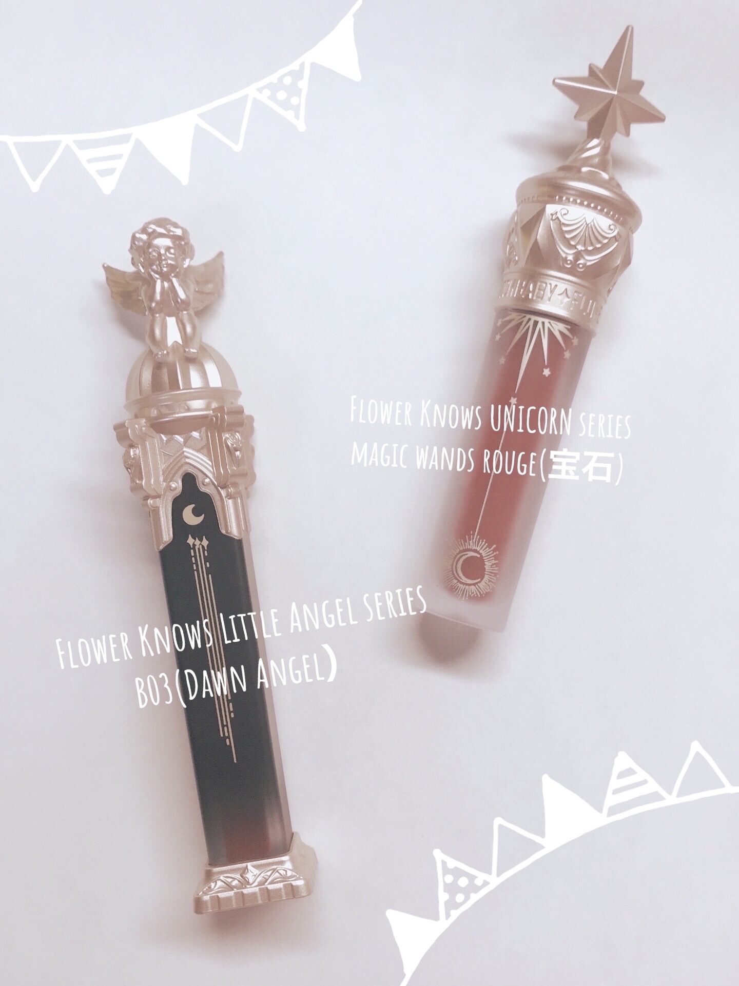 リトルエンジェルフェザーマットリップ B03ドーンエンジェル/FlowerKnows/口紅を使ったクチコミ（1枚目）