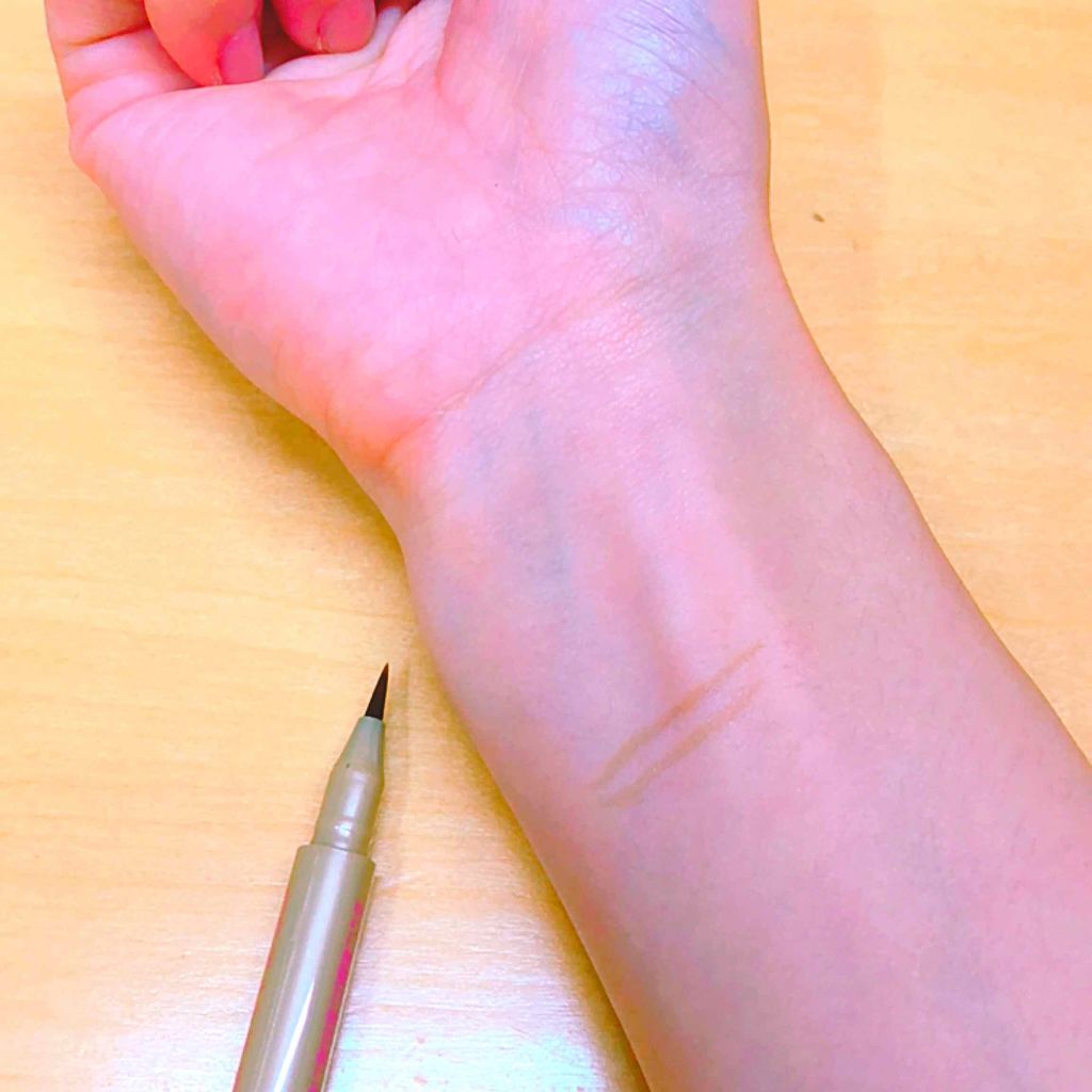 描くふたえアイライナー/CEZANNE/リキッドアイライナーを使ったクチコミ(2枚目)