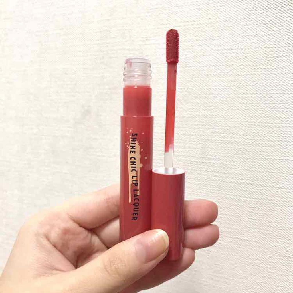 シャインシックリップラッカー/ETUDE/リップグロスを使ったクチコミ(1枚目)