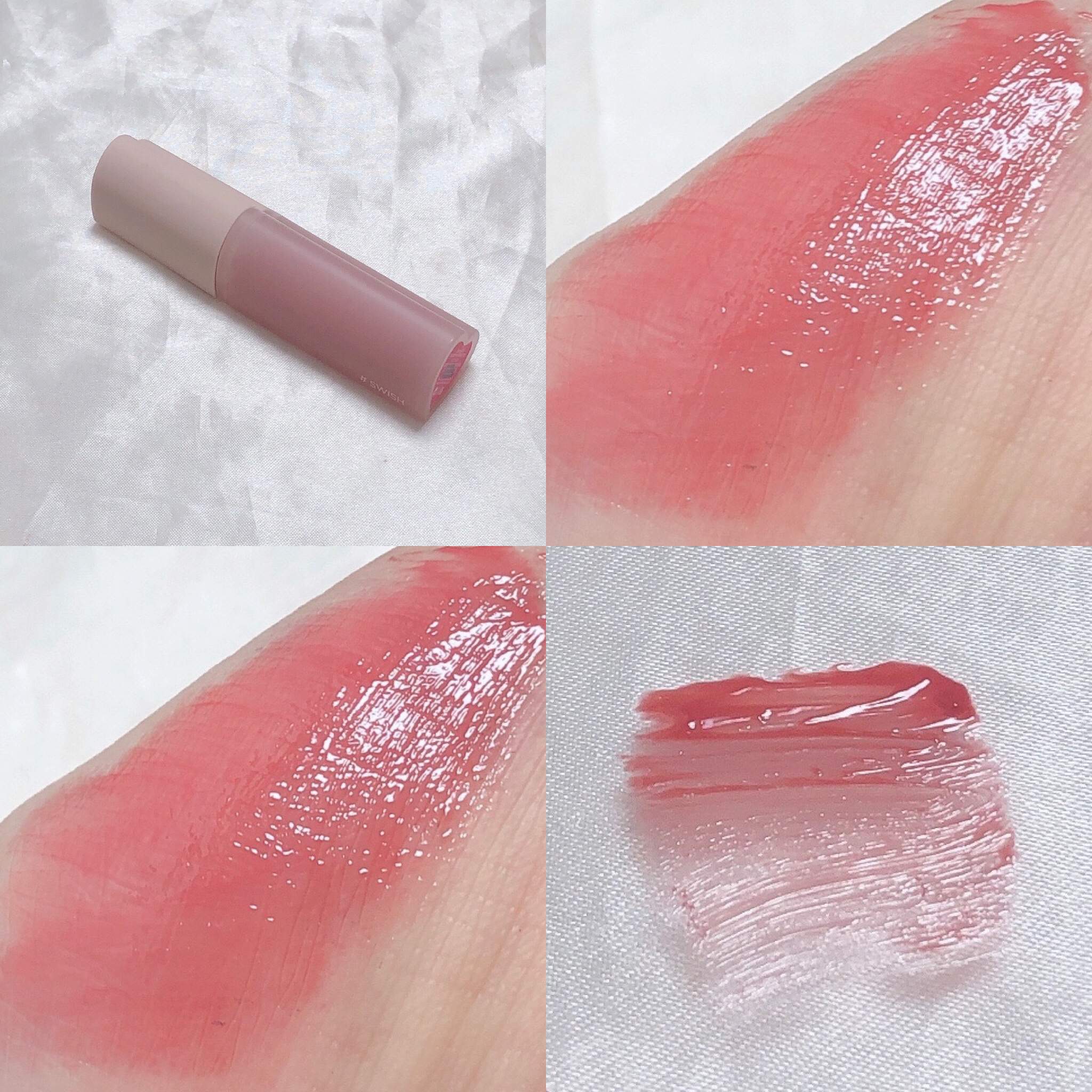 ハートクラッシュ ベアグレイズティント 05 スウィッシュ(SWISH)/HOLIKA HOLIKA/リップティントを使ったクチコミ（2枚目）