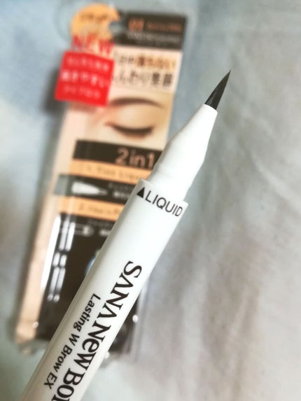 ラスティングWブロウEX N/サナ ニューボーン/リキッドアイブロウを使ったクチコミ(1枚目)