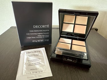 トーンパーフェクティング パレット 02 ナチュラルベージュ/DECORTÉ/パレットコンシーラーを使ったクチコミ（1枚目）