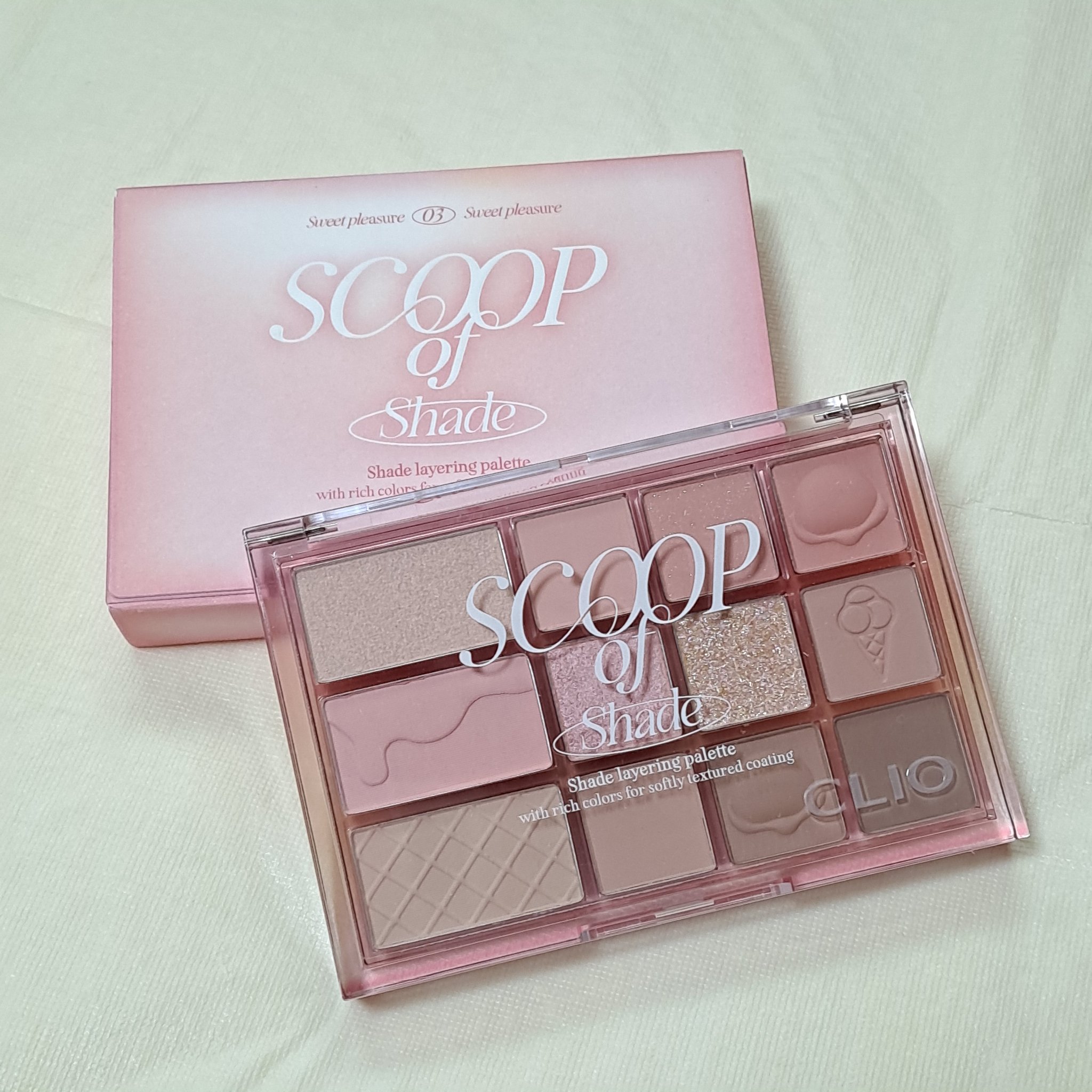 シェード アンド シャドウ パレット 03 SCOOP OF SHADE/CLIO/アイシャドウパレットを使ったクチコミ（2枚目）